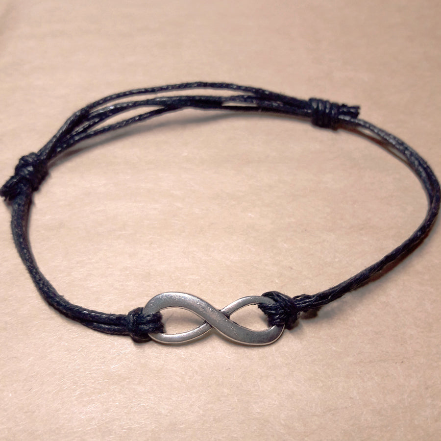 Infinity Bracelet - Silver Tone knotted – Shiva Nirvana Jewelry